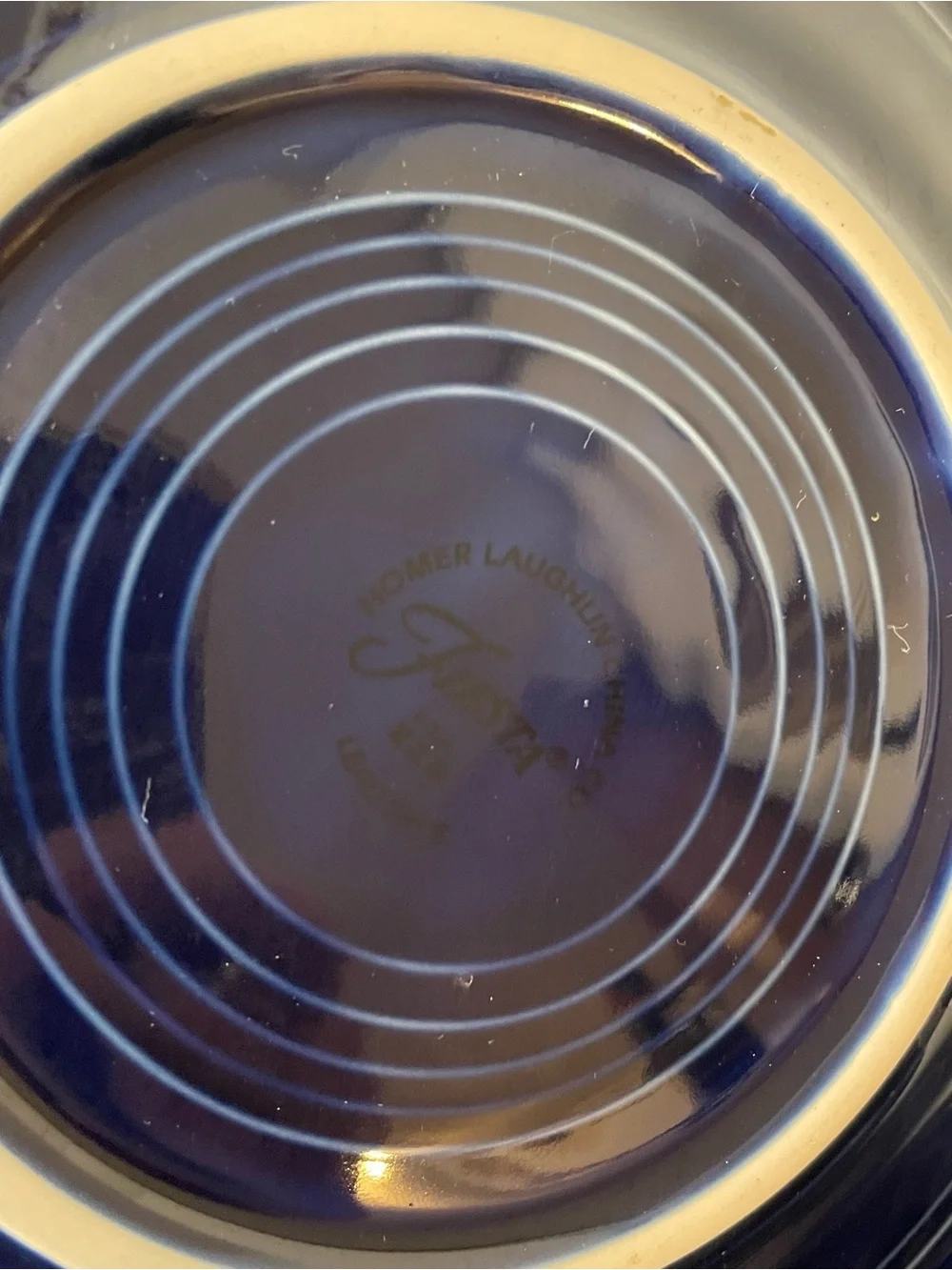 Homer Laughlin Fiesta Plates in Navy Blue